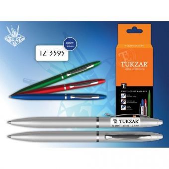Купить Ручка шариковая с поворотным механизмом Tukzar «LAUREL», синяя оптом